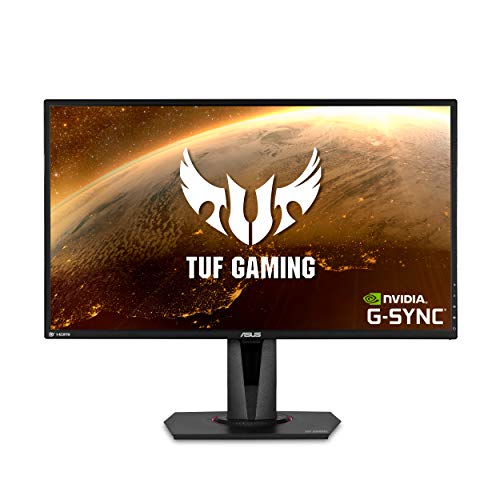 Asus TUF Gaming VG27AQ 27 Monitor, 1440P WQHD (2560 x 1440), IPS, 165Hz (Supports 144Hz), G-SYNC Compatible, 1ms, Extreme Low Motion Blur Sync, Eye Care, DisplayPort HDMI Black