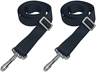 Vtete 2 PCS Adjustable Bimini Boat Top Straps with Loops and Single Snap Hook - 28