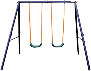 Movement God Metal A-Frame Two Seat Swing Set