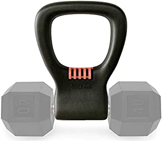 Grip N Rip Fitness Adjustable Dumbbell Grip - Convert Dumbbells into Kettlebells - Exercise Equipment for Home Workouts, The Gym, or Traveling - Ergonomic Handle for Weights Up to 75 lbs