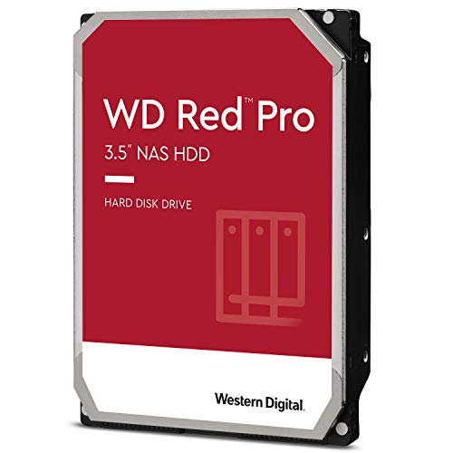 Western Digital 16TB WD Red Pro NAS Internal Hard Drive - 7200 RPM Class, SATA 6 Gb/s, CMR, 256 MB Cache, 3.5