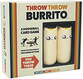 Throw Throw Burrito by Exploding Kittens - A Dodgeball Card Game - Family-Friendly Party Games - Card Games for Adults, Teens & Kids