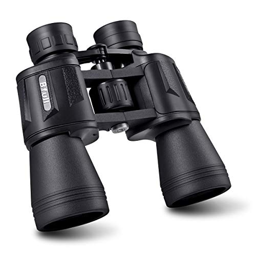 BFULL Binoculars 12x50 Binoculars for Adult Teenagers Compact Binoculars Wide Angle Weak Light Night Vision Waterproof Binoculars with Bag and Strap for Bird Watching, Hunting, Safari, Sports