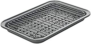 Chicago Metallic Nonstick Toaster Oven Bakeware Set, 3-Piece, Gray