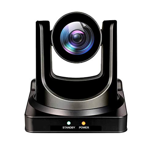 AVKANS NDI Camera, 20X Broadcast Live Streaming Camera for Church and Live Production in New Design, NDI HX 4.0(Black)