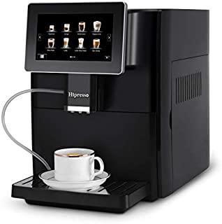 Hipresso Super-automatic Espresso Coffee Machine with Large 7 Inches HD TFT Display for Brewing Americano,Cappuccino, Latte, Macchiato,Flat White, Espresso Drinks