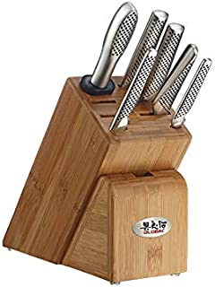 Global Takashi 7Piece knife Block Set,, ()