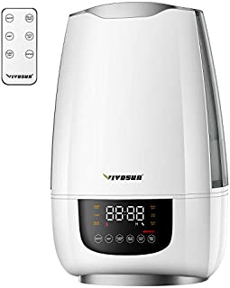 VIVOSUN Cool Mist Humidifier, 6L Quiet Ultrasonic Humidifier for Bedroom (Customized Humidity, Remote Control, Sleep Mode & Auto Shut Off, 360° Nozzle)