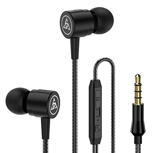 Professional Metal Headphone in Ear Wired Earphone Heavy Bass Sound Quality Music Sport Headset Headsets with Built-in Microphone 3.5mm in-Ear Wired Earphone