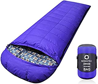 ECOOPRO Down Sleeping Bag, 0 Degree F 650 Fill Power (1500g Duck Down) Cold Weather Sleeping Bags - Compact Portable Waterproof Camping Sleeping Bag with Compression Sack for Adults, Teen, Kids