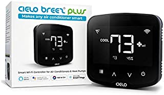 Cielo Breez Plus Smart Air Conditioner Controller | A Smart Thermostat for Mini Split, Window & Portable ACS | Alexa, Google, Siri, SmartThings | iOS & Android Apps | Inbuilt Temp & Humidity Sensors