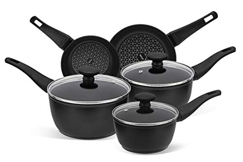 Prestige  Thermo Smart  Pots and Pans Set  5 Piece Cookware Set Non Stick  Induction, Gas and Electric Hobs