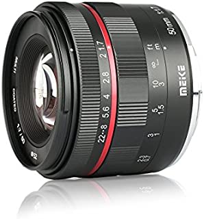 Meike 50mm F1.7 Full Frame Large Aperture Manual Focus Lens for Sony FE E Mount Mirrorless Cameras A7RIII A7III A7RIV A7 A9 A7C NEX 3 3N 5 A9II A7II A9II A6400 A6000 A6100 A6300 A6500 A6600 A7SIII