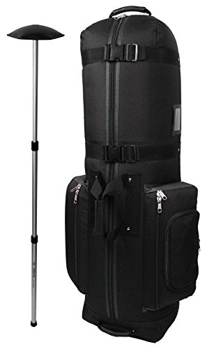 CaddyDaddy Golf CDYCON2GP Constrictor Grey with North Pole Golf Bag Travel Cover, Black/Grey