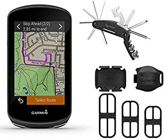 Garmin Edge 1030 Plus GPS Cycling Computer with Included Garmin Bike Speed Sensor 2 and Cadence Sensor 2 with Wearable4U Multi Tool Bundle