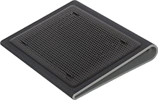 Targus Portable Lightweight Chill Mat Lap with Dual Fans Ventilation Prevents Overheating, LED USB Port, Cooling Pad for Laptop, Black/Gray (AWE55US) Black with Gray