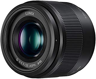 Panasonic LUMIX G Lens, 25mm, F1.7 ASPH, Mirrorless Micro Four Thirds, H-H025K (USA Black)