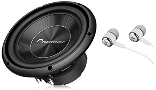 Pioneer TS-A250D4 10 Inch 1300 Watts Max Power Dual 4-Ohm Voice Coil A Series Car Audio Stereo Subwoofer Loudspeakers