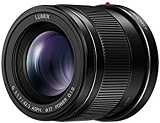 Panasonic LUMIX G LENS, 42.5MM, F1.7 ASPH., MIRRORLESS MICRO FOUR THIRDS, POWER OPTICAL I.S., H-HS043K (USA BLACK)