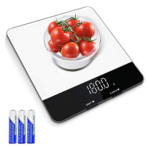 Food Scale with LED Display - Multipurpose Digital Food Kitchen Scale Weight Grams and oz for Cooking/Baking/Dieting, 1g Precise Graduation