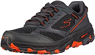 Skechers Men's GOrun Altitude-Trail Running Walking Hiking Shoe Sneaker with Air Cooled Foam, Charcoal/Orange/Black, 12