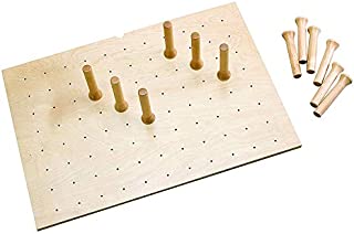 Rev-A-Shelf 4DPS-3921 Large 39 x 21 Inch Wood Peg Board System for Deep Drawers Organizer with 16 Pegs and Exact Fit Customization, Natural Maple