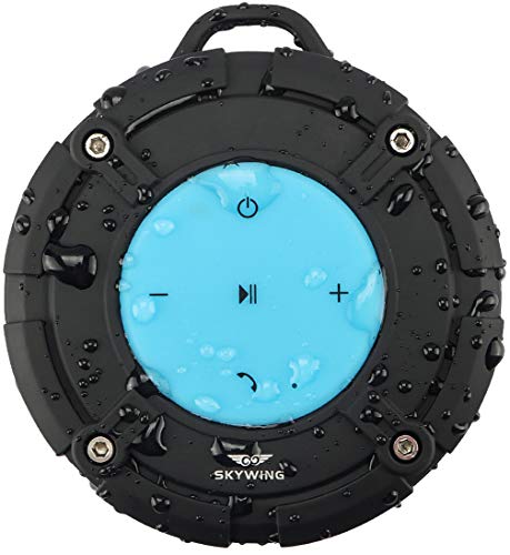 SKYWING Soundace S8 5W Shower Speaker Waterproof IPX7 Bluetooth Speaker with Suction Cup & Hook, 12H Playtime, Premium Portable Wireless Speaker for iPhone Phone Tablet Shower Beach Pool