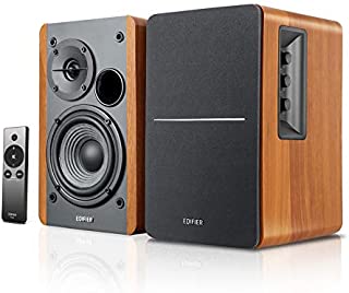 Edifier R1280Ts Powered Bookshelf Speakers - 2.0 Stereo Active Near Field Monitors - Studio Monitor Speaker - 42 Watts RMS with Subwoofer Line Out - Wooden Enclosure