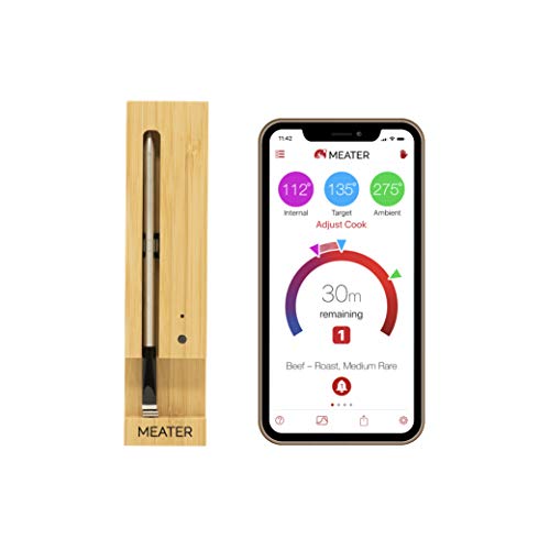 Original MEATER | 33ft True Wireless Smart Meat Thermometer for The Oven Grill Kitchen BBQ Rotisserie with Bluetooth and WiFi Digital Connectivity