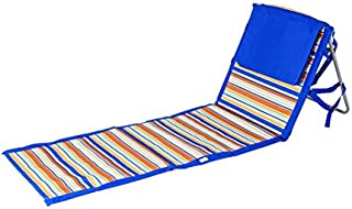 Beaches & Bonfires 91288.0 On The Go Portable Beach Reclining Lounger, Dark Blue