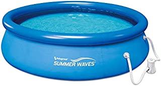 Summer Waves 10ft x 30in Quick Set Inflatable Above Ground Pool with Filter Pump