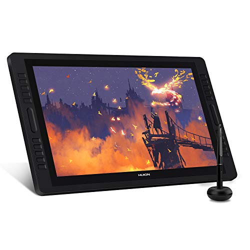 HUION Kamvas Pro 20 Drawing Monitor Pen Display 19.5 Inch IPS Graphic Tablets with Screen, Full-Laminated Technology, 8192 Battery-Free Pen