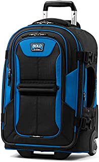 Travelpro Bold-Softside Expandable Rollaboard Upright Luggage, Blue/Black, Carry-On 22-Inch