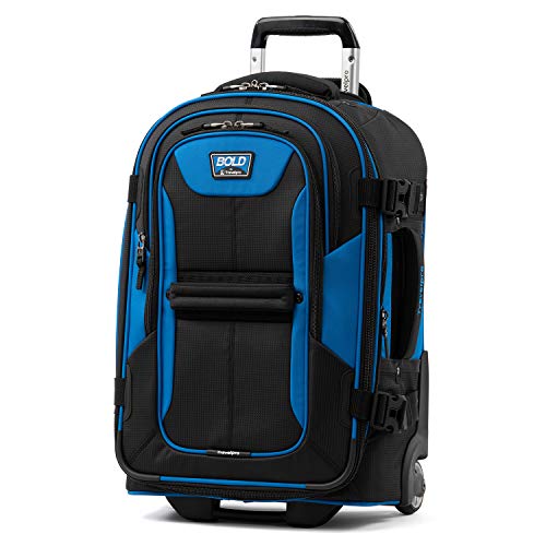 Travelpro Bold-Softside Expandable Rollaboard Upright Luggage, Blue/Black, Carry-On 22-Inch