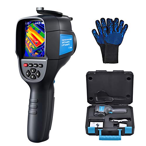 Thermal Camera, Thermal Imaging Camera ITC629 35200 Pixels Thermal Imager -4°F to 842°F Range, 220×160 Resolution Infrared Camera 9Hz Refresh Rate - Insulation Gloves as Gift