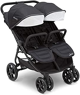 Jeep Destination Ultralight Side x Side Double Stroller, Midnight (Black)