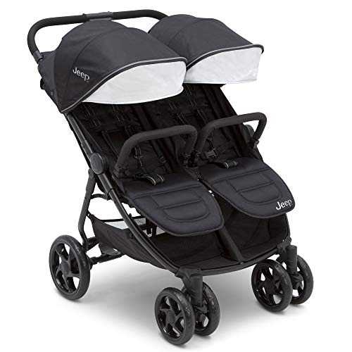 Jeep Destination Ultralight Side x Side Double Stroller, Midnight (Black)