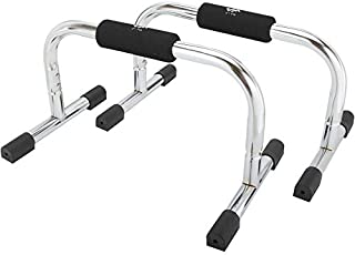 JFIT Tall 9 Pro Push Up Bar Stand - Durable Metal Fitness Equipment and Padded Handles For Secure Grip, Non Skid Feet Elevated Bar For Enhanced Push Ups, Great Range Of Motion and Protected Wrists