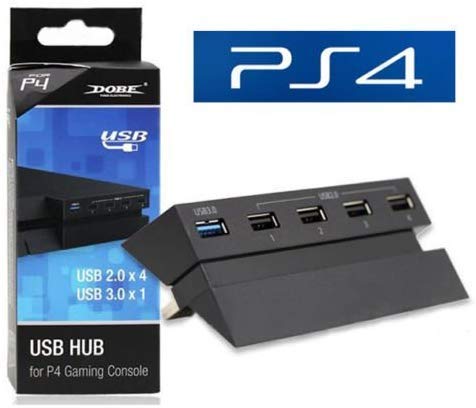 5-Port Hub for PS4, 2win2buy USB 2.0 3.0 Hub High Speed Adapter Connector for Sony PS4 Playstation 4 (Not for ps4 Slim,Pro)