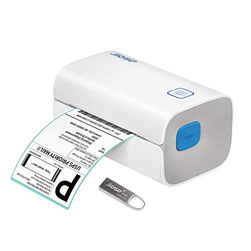 Jiose 4x6 Shipping Label Printer, Thermal Printer for Shipping Labels, Windows & Mac Compatible Label Printer, Compatible with UPS, Amazon, Ebay, Shopify, Etsy, Shipstation, etc