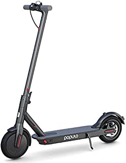 Populo Electric Scooter - 8.5 Pneumatic Tires - Up to 14.5 Miles & 15 MPH Portable Folding Commuting Electric Scooter for Adults with Double Braking System