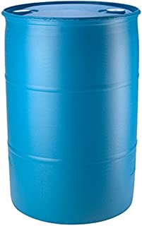 55 Gallon Blue Water Barrel | Solid Mold |2 Inch Bung Holes, Good for Long Term Use