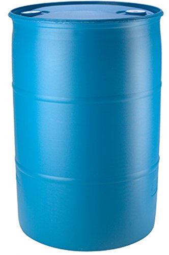 55 Gallon Blue Water Barrel | Solid Mold |2 Inch Bung Holes, Good for Long Term Use