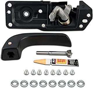 Door Handle Repair Kit Interior Inside LH Driver Side Left Compatible with 2007-2014 Sierra Silverado GMC Cadillac Escalade ESV EXT OE# 20833606 80374 Interior Door Handle Kit