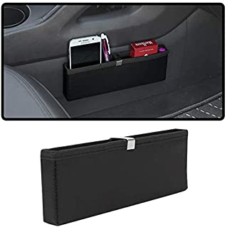 KMMOTORS Ultra Slim Mini Organizer For Phone, Cigar and other slim things. Gap Filler Car Seat Side Organizer Prevent the Drop Between the seat and the center console. Extra Storage, Multi-Functional