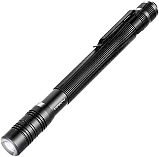 INFRAY LED Rechargeable Pen Flashlight, Pocket-Sized Penlight with Super Bright CREE LED, Adjustable Focus, IPX5 Water-Resistant, NiMH Battery Included, 2 Modes (High/Low)