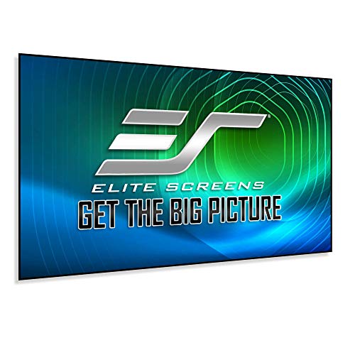 Elite Screens Aeon CLR Series, 100-inch 16:9, Edge Free Ambient Light Rejecting Fixed Frame Projector Screen, Ceiling Light Rejecting Projection Material for Ultra-Short Throw