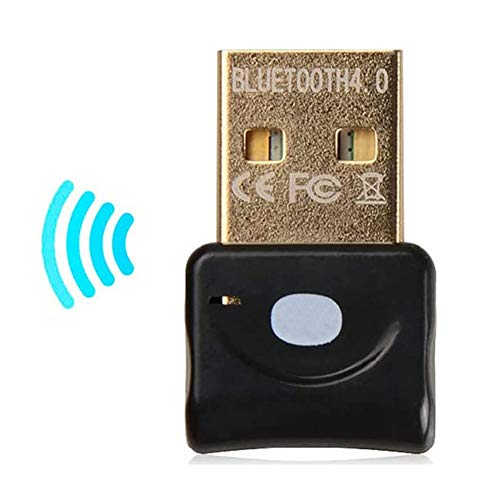 Bluetooth Adapter USB 4.0 Bluetooth Dongle Adapter Wireless Bluetooth Transmitter Receiver for Windows 10 8/8 7 XP Vista for Bluetooth Speaker, Headset, Keyboard, Mouse, Game Controller Black