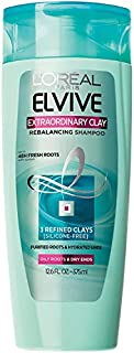 L'Oreal Paris Elvive Extraordinary Clay Rebalancing Shampoo, 12.6 fl; oz; (Packaging May Vary)