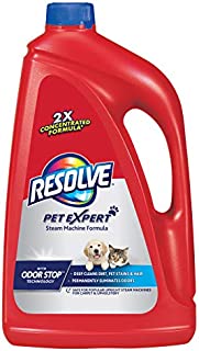 Resolve Pet Steam Carpet Cleaner Solution Shampoo, 96oz, 2X Concentrate, Safe for Bissell, Hoover & Rug Doctor